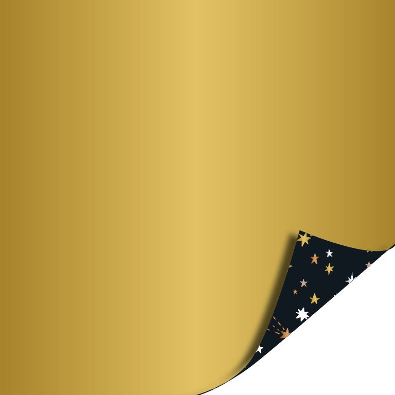 Inpakpapier - Shiny stars - Black