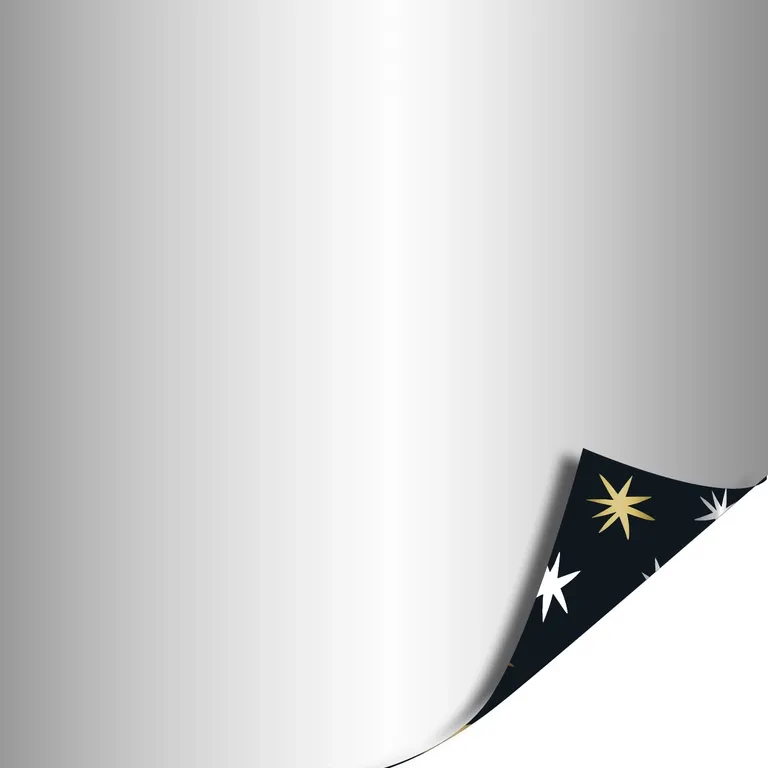 Inpakpapier - Winter stars - Black