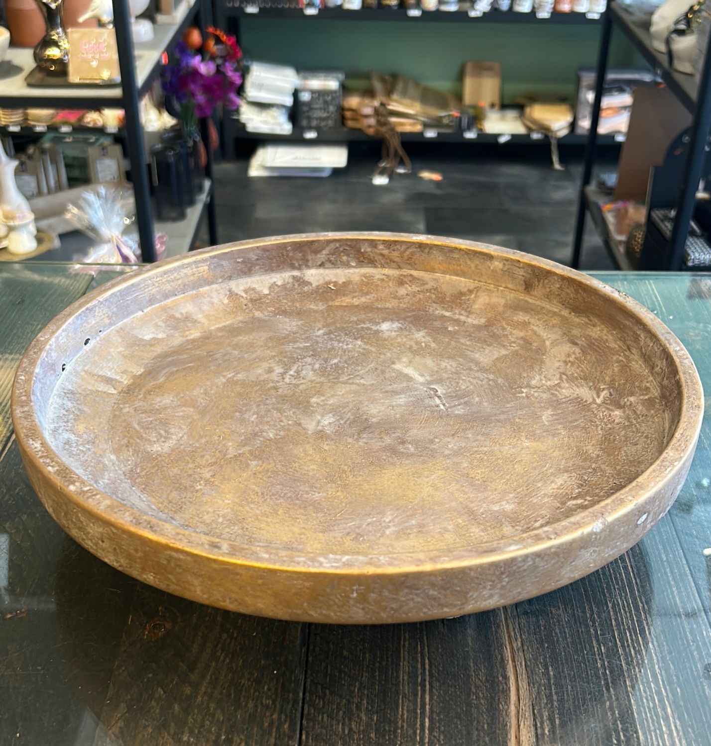 Concrete golden plate - M