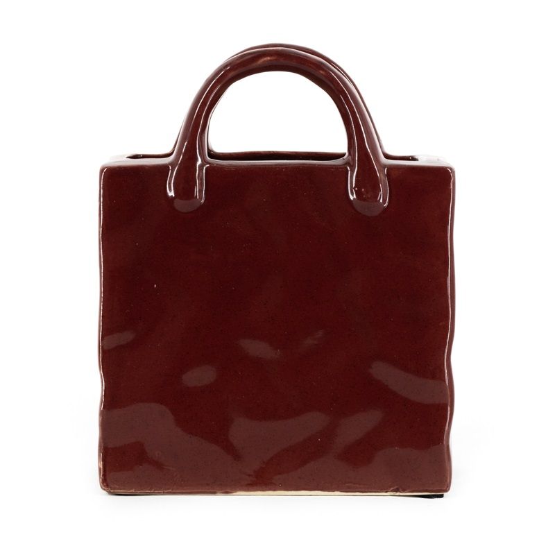 Aardewerk vaas - Shopper - Burgundy