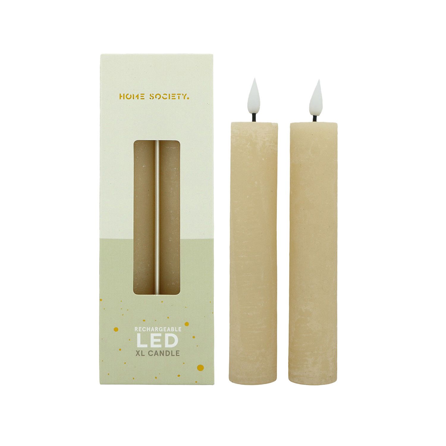 LED - Dinerkaarsen XL - Set 2 - Recharge
