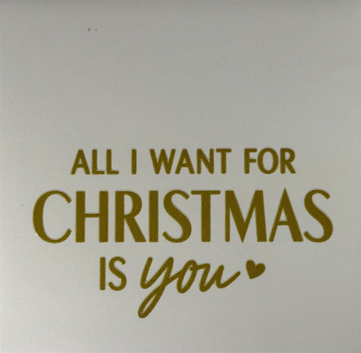 Tegeltje - All I want for christmas - Crème