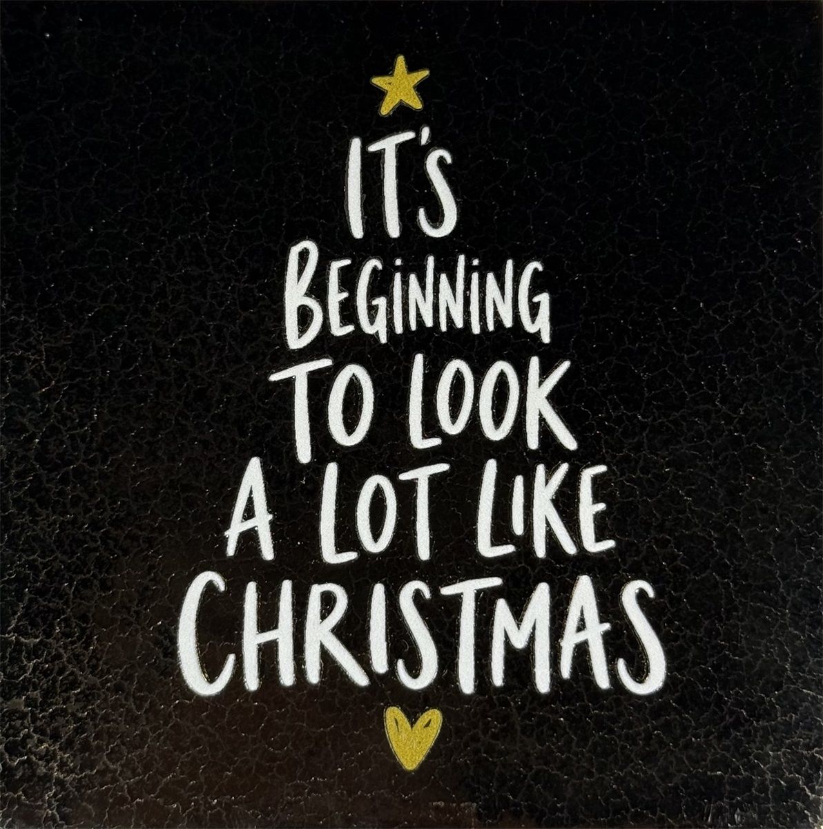 Tegeltje - It's beginning... - Goud