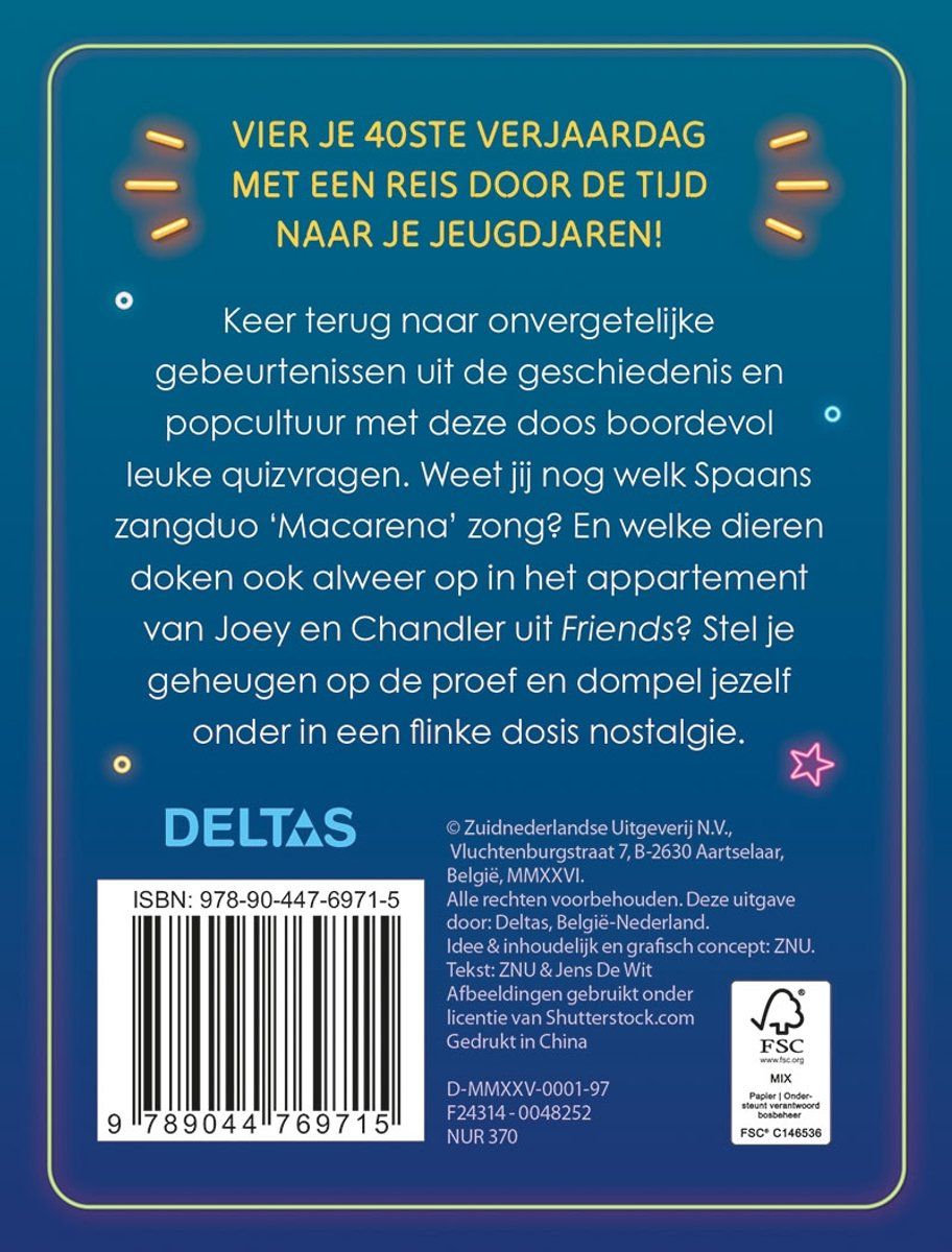 Quiz - Hoera 40 jaar