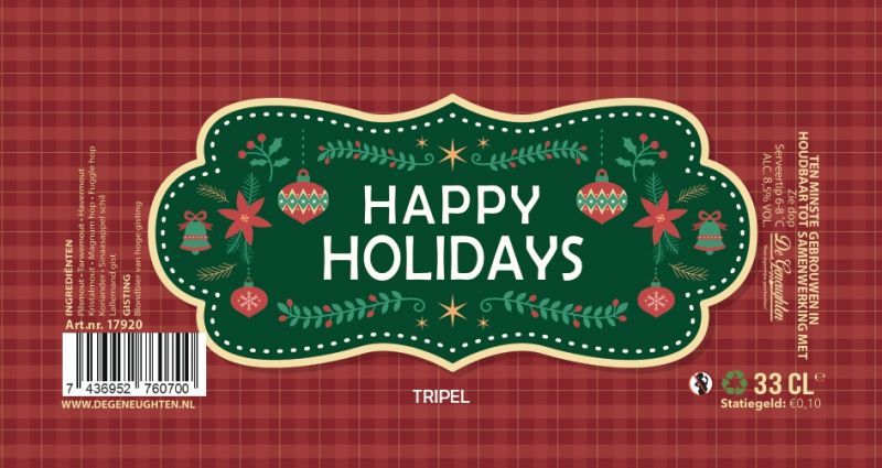 Bier - Happy holidays - Tripel
