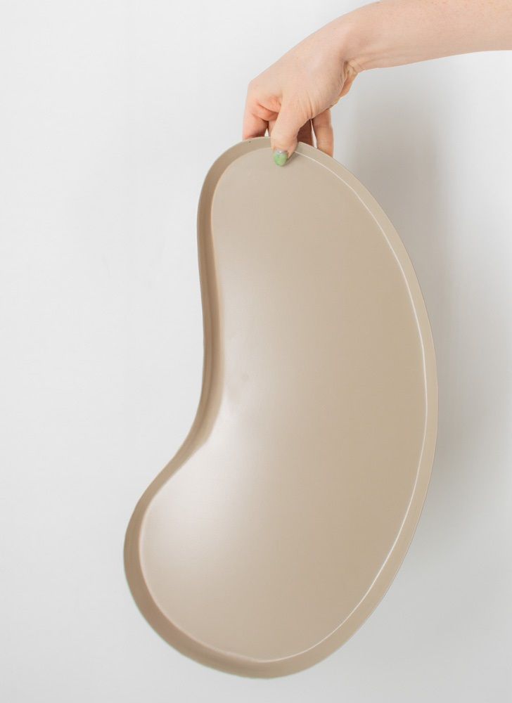 Metalen dienblad - Kidney - Sand