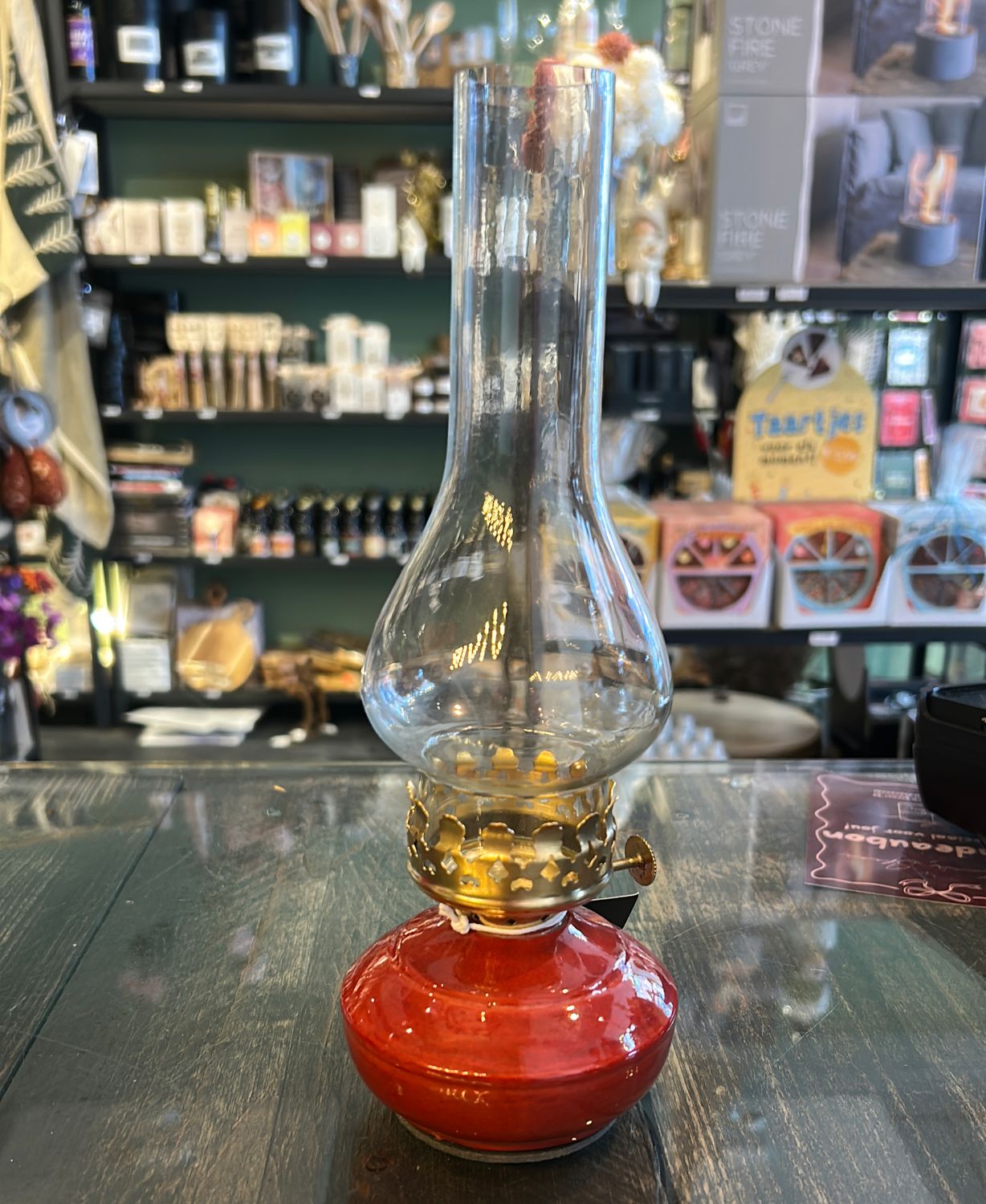 Theelicht olielamp - Burgundy