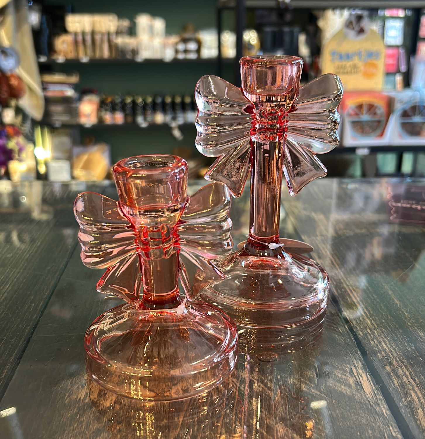 Kandelaar - Strik - Roze - L