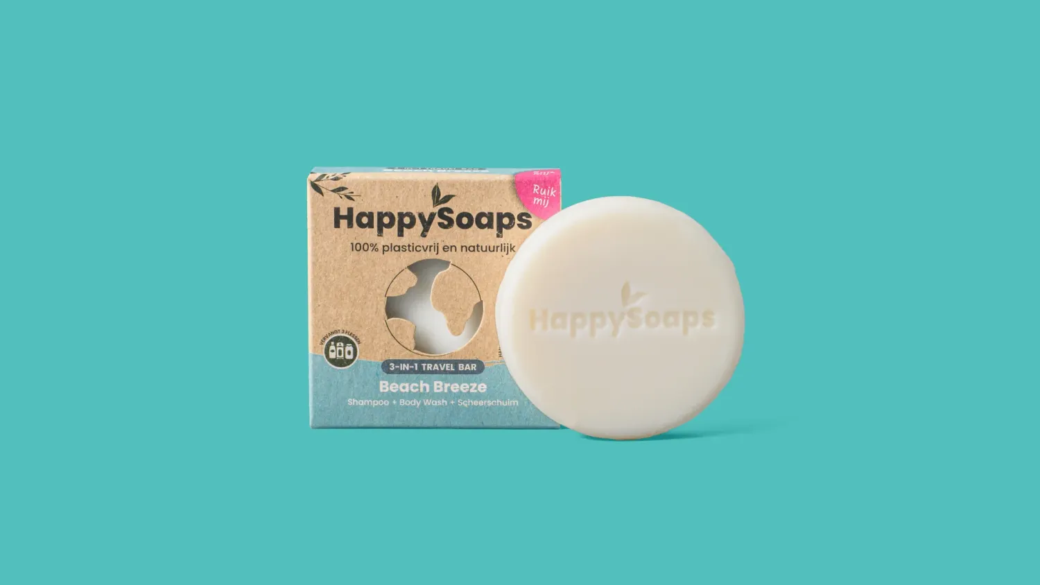 3-in-1 Travel wash bar – Beach breeze