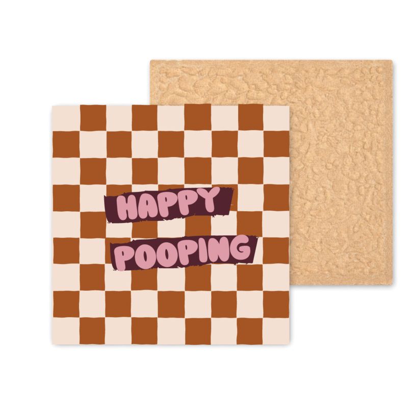 Tegeltje - AGW - Happy Pooping