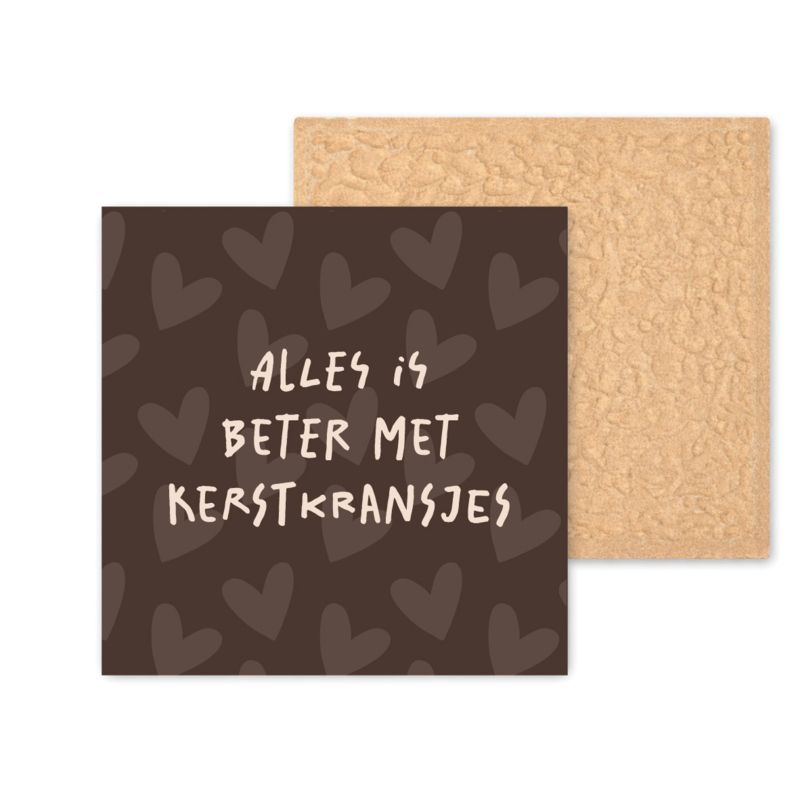 Tegeltje - AGW - Kerstkransjes