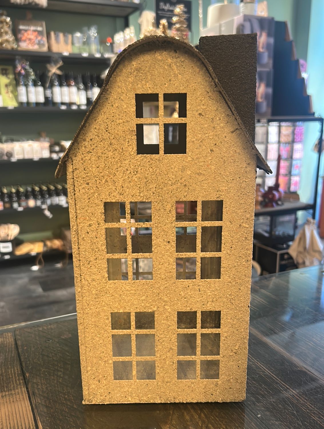 Windlicht - Huis - Rond dak