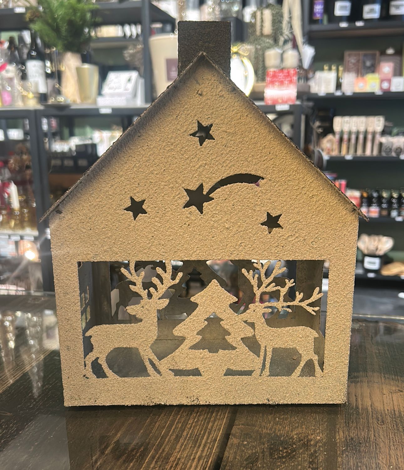 Windlicht - Huis - Kerst