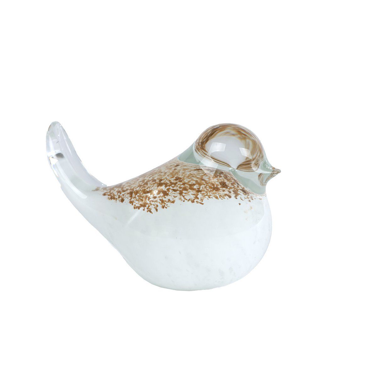 Ornament - Vogel - Goud/wit