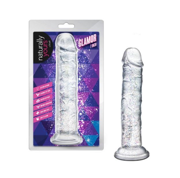 Naturally Yours 7" Glamor Dildo (Sparkling Clear)
