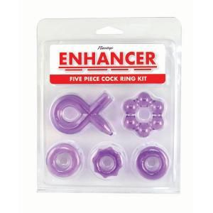 Five piece cock ring set