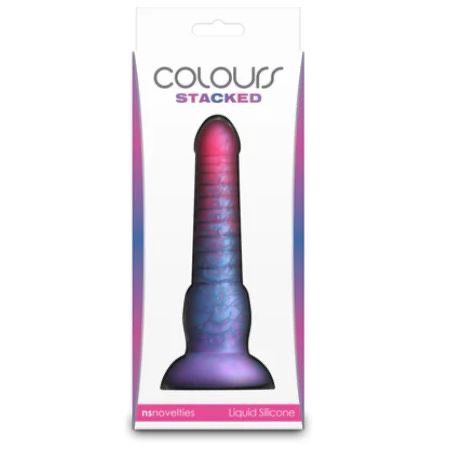 Colours Stacked Dildo (6", Pink &amp; Blue)