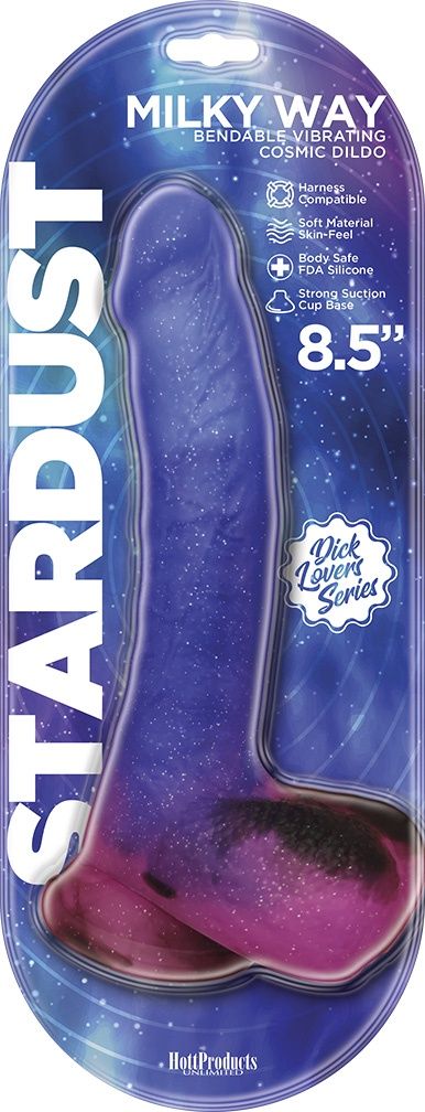 Stardust Milky Way 8.5" Vibrating Dildo