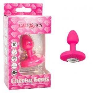 CalExotics Cheeky Gems Vibrating Probe (Small, Pink)