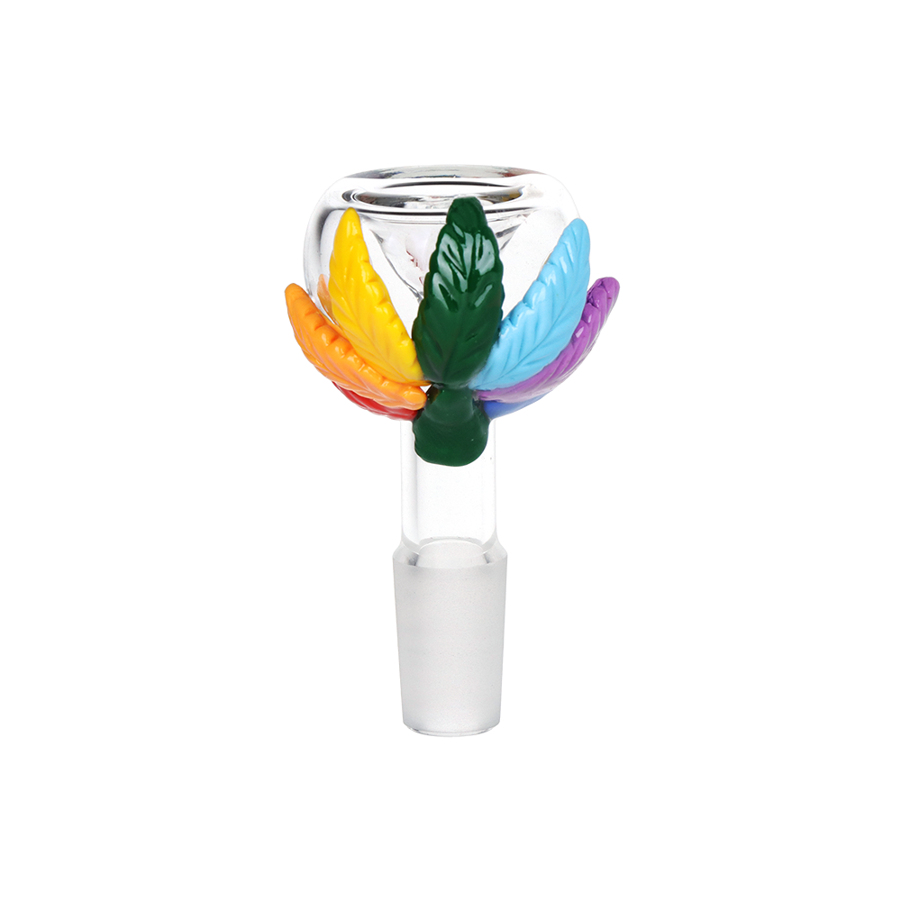 Pride Hemp Leaf Glass Herb Slide (14mm)