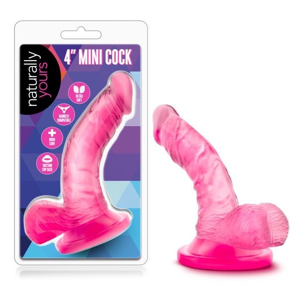 Naturally Yours 4" Mini Cock (Pink)