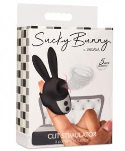 Sucky Bunny Clit Stimulator (Black)