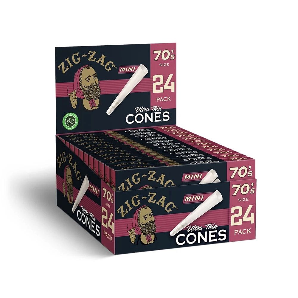 Zig-Zag Ultra-Thin Pre-Rolled Cones (Pack of 24)