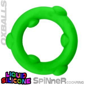 Spinner Frog Silicone Cock Ring (Green)