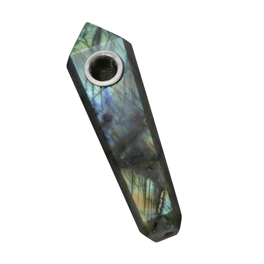 Gemstone Hand Pipe (Labradorite)