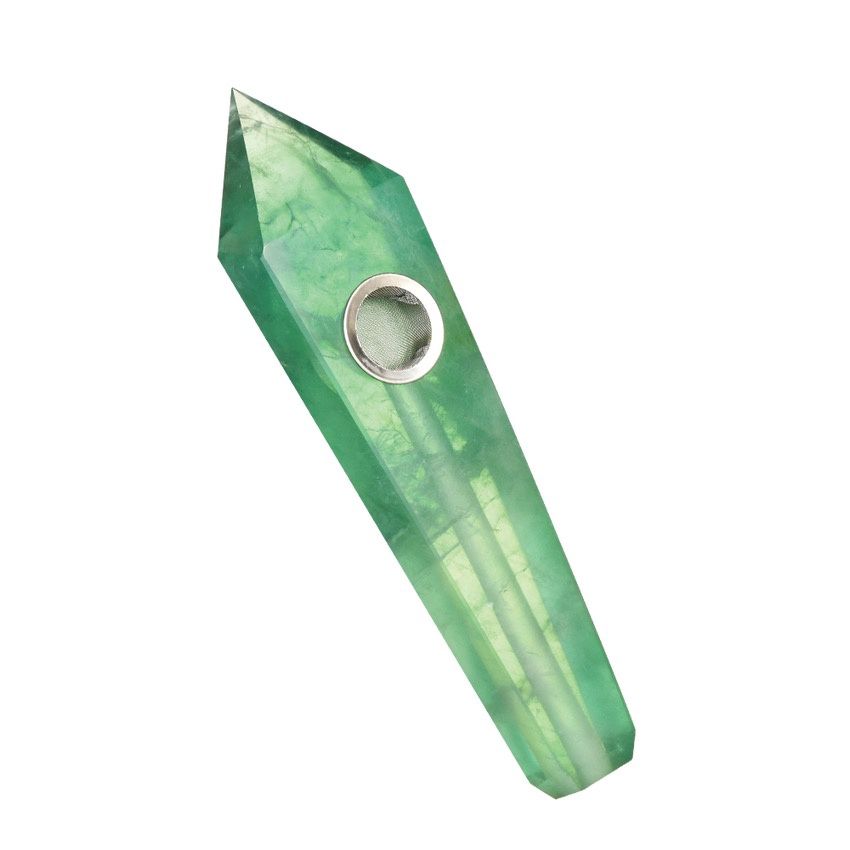Gemstone Hand Pipe (Green)