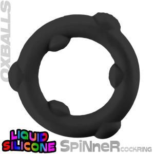 Spinner Frog Silicone Cock Ring (Black)