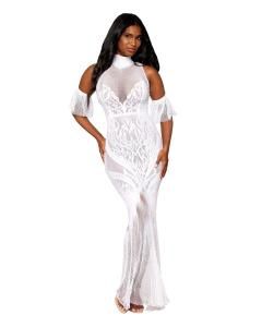 Bodystocking Gown (White, O/S)