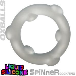 Spinner Silicone Cock Ring (Vapor)