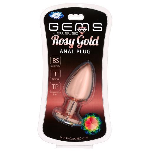 Gems Rosy Gold Anal Plug (Large)
