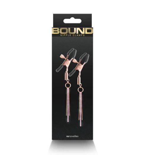 Bound Nipple Clamps (Rose Gold)