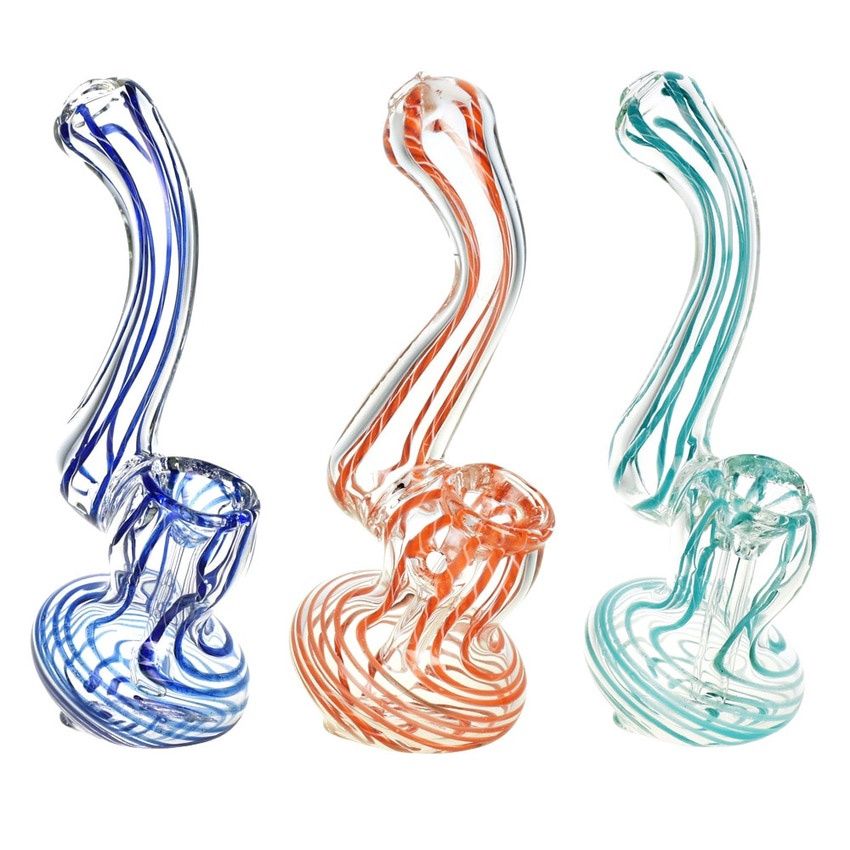 Swirling Potion Mini Glass Bubbler (4")