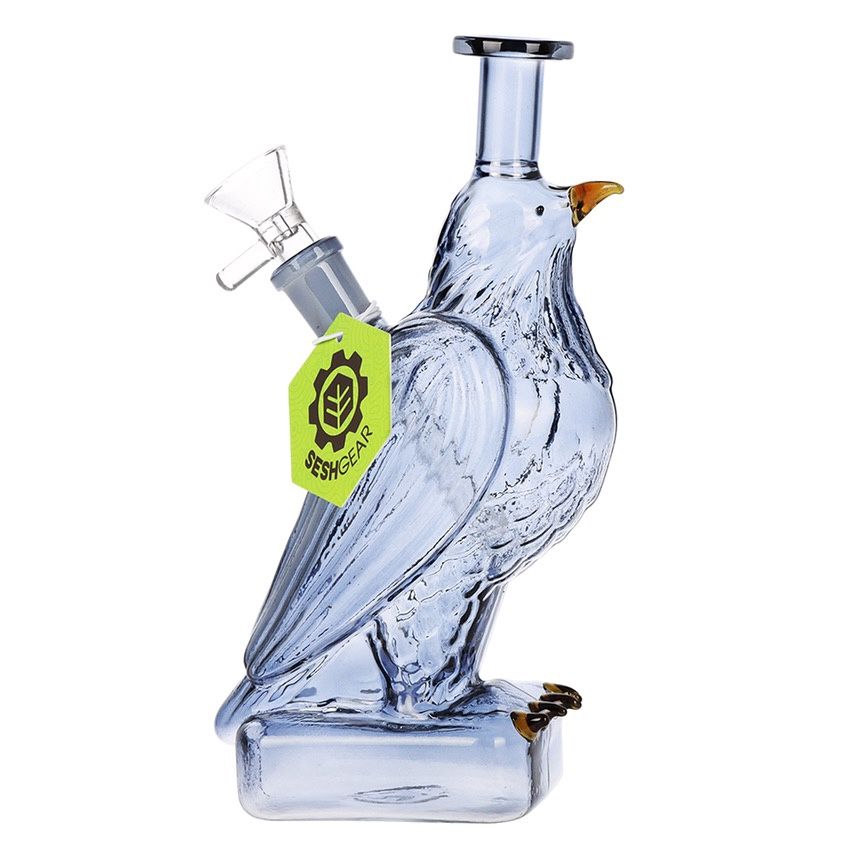 SeshGear Raven Glass Water Pipe (7.5", 14mm F)