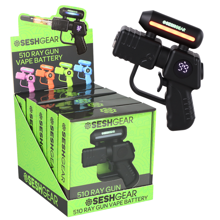 Seshgear Ray Gun 510 Variable Voltage Vape Battery (500mAh) BUNDLE OF 4