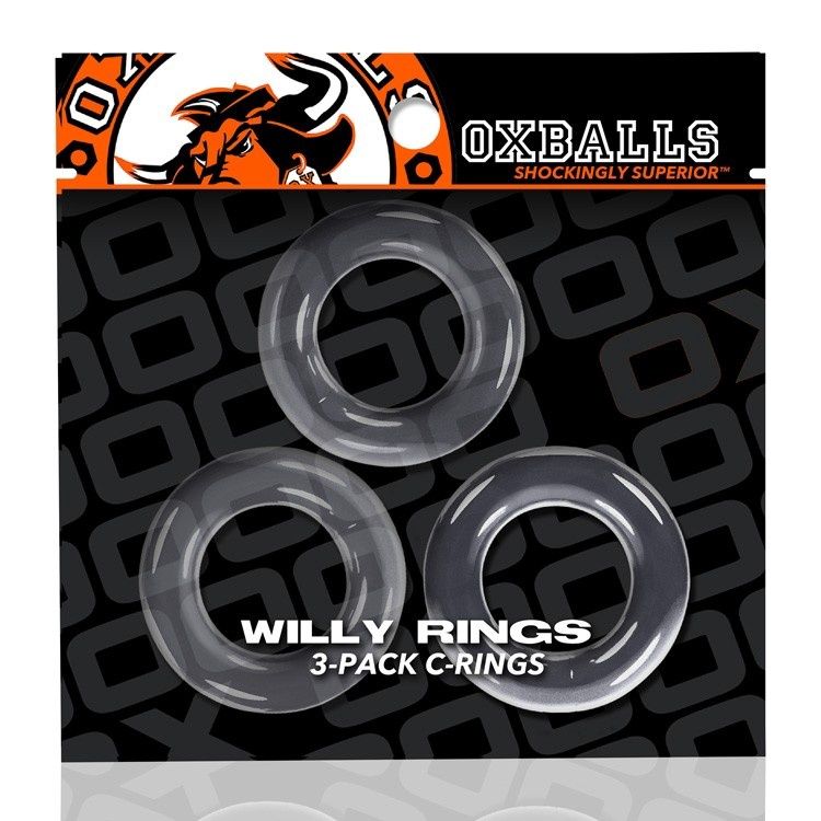 Willy Rings 3-Pack Cock Rings (Clear)