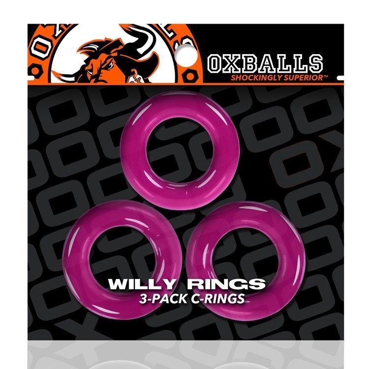 Willy Rings 3-Pack Cock Rings (Pink)