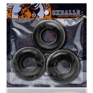 Fat Willy 3-Pack Cock Rings (Black)