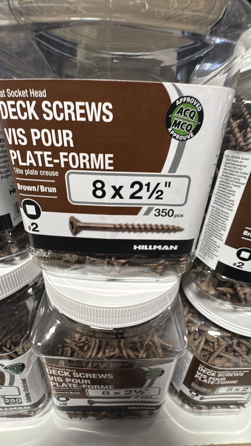 8x2 1/2 deck screw 350pc