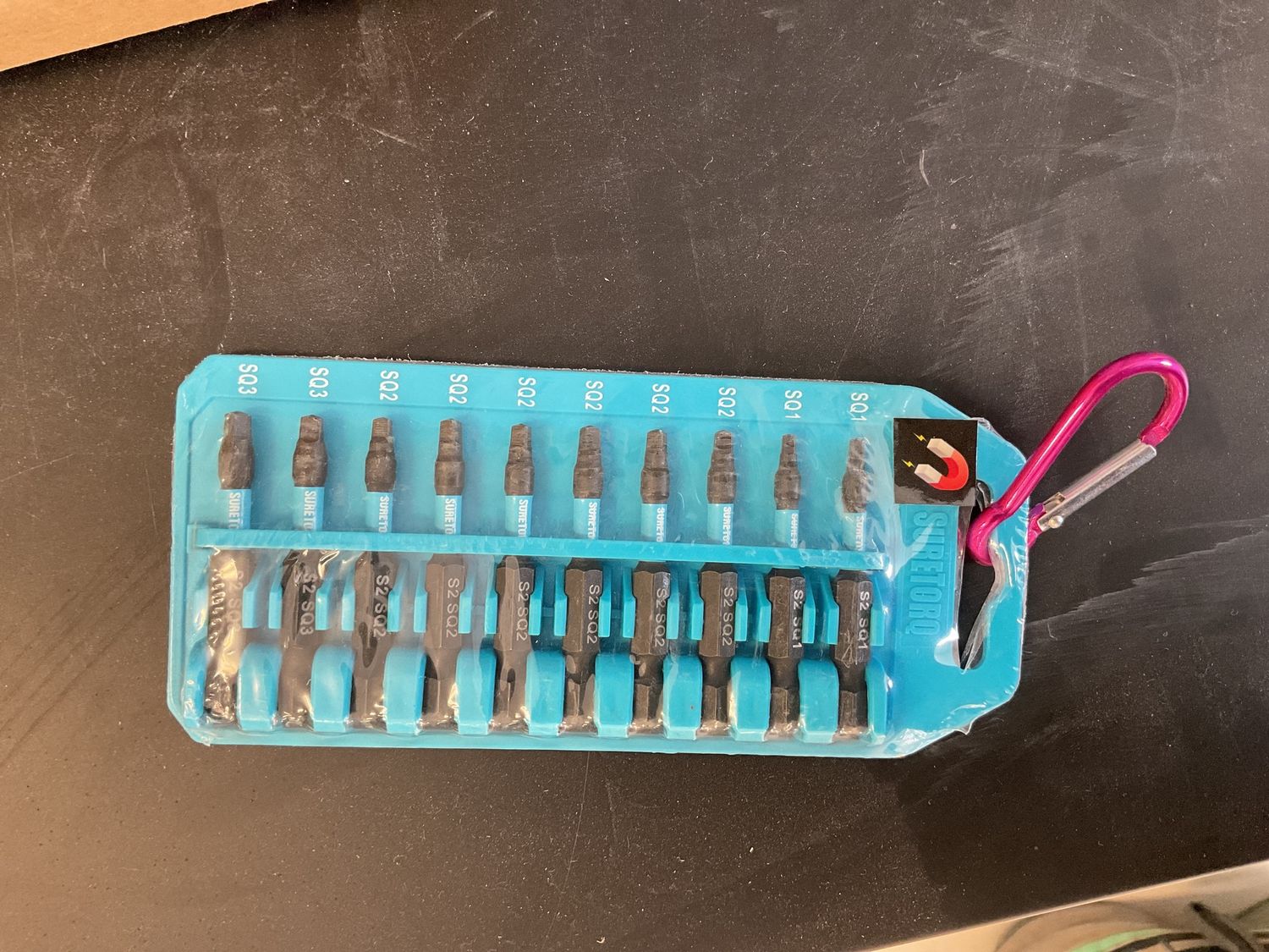 Impact bit set w clip 10 pcs