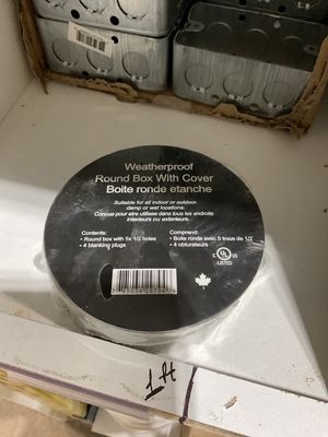 Weather proof round W C