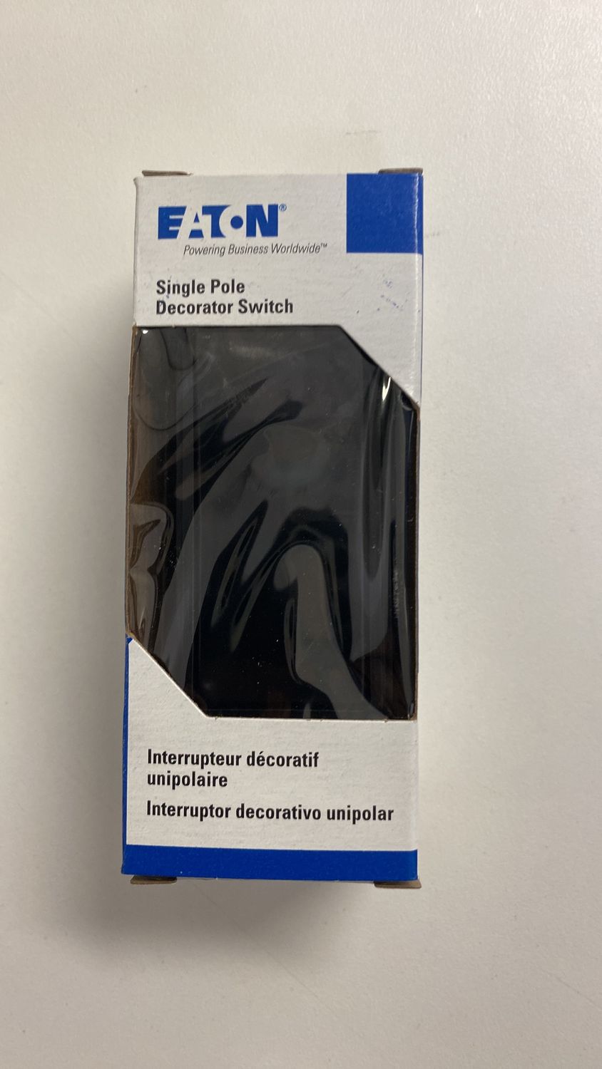 Single pole decorator switch Black