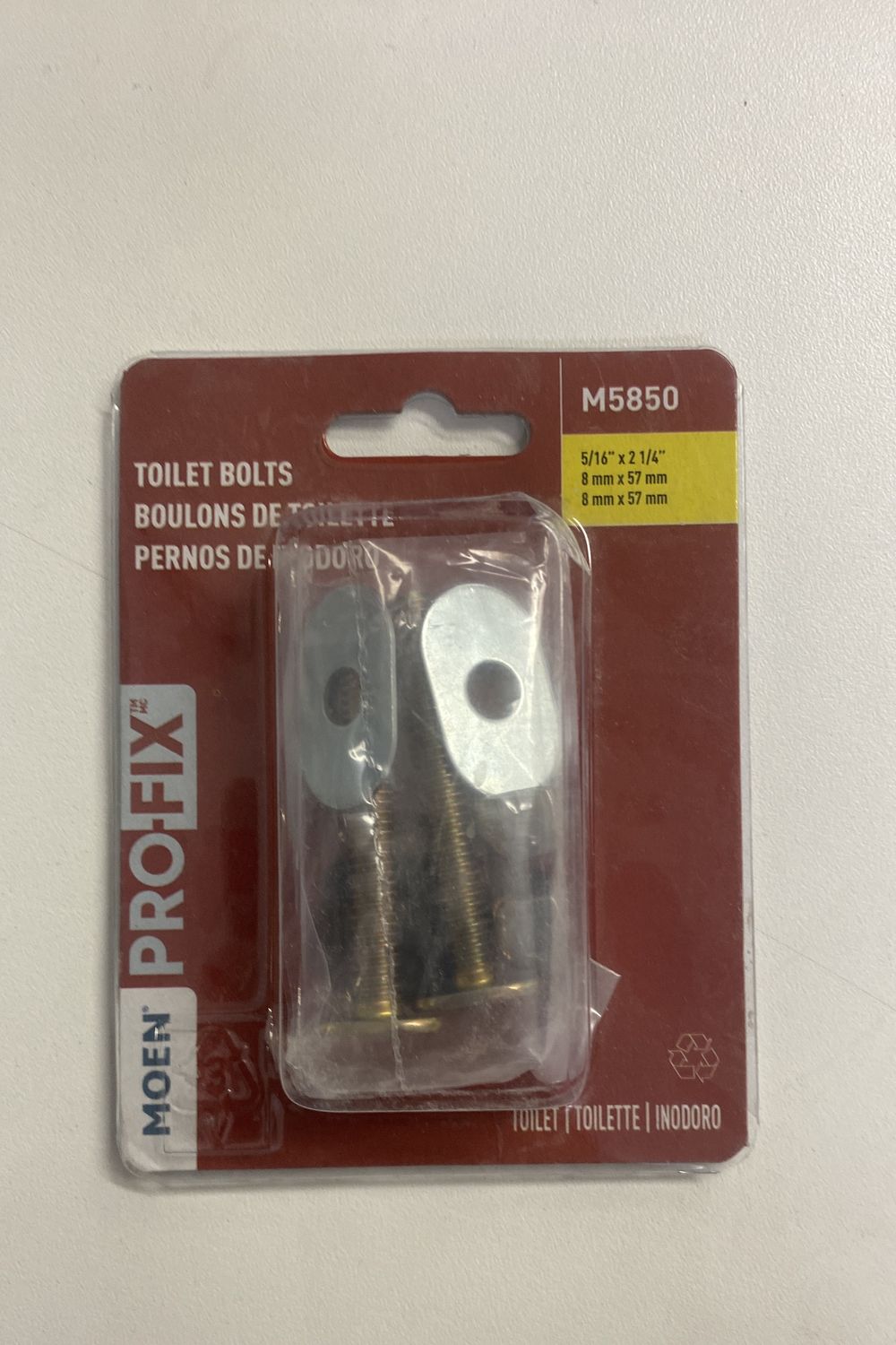 Toilet bolts 5/16 x 2 1/4