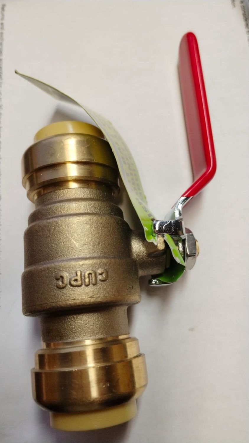 Push Fit Ball Valve 3/4