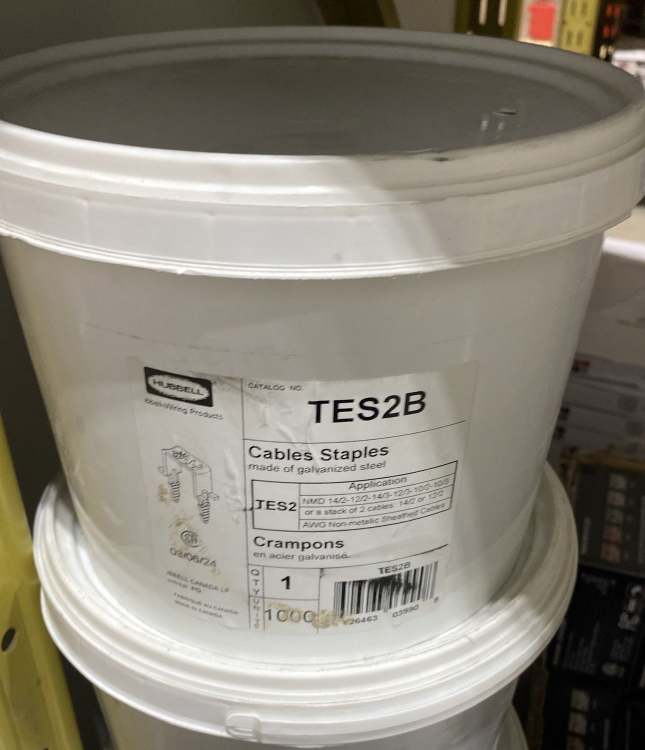 Staples S2 bucket of 1000