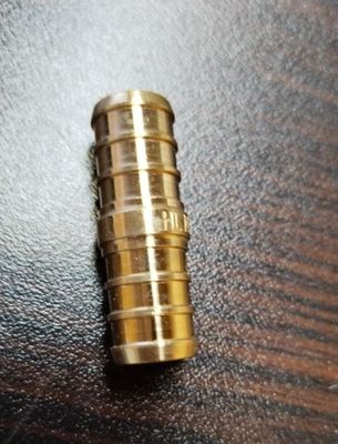 1/2" Brass PEX Coupling