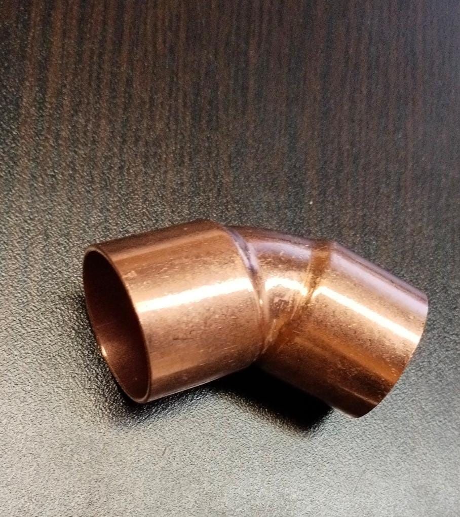 1" Copper Elbow CxC 45 degree